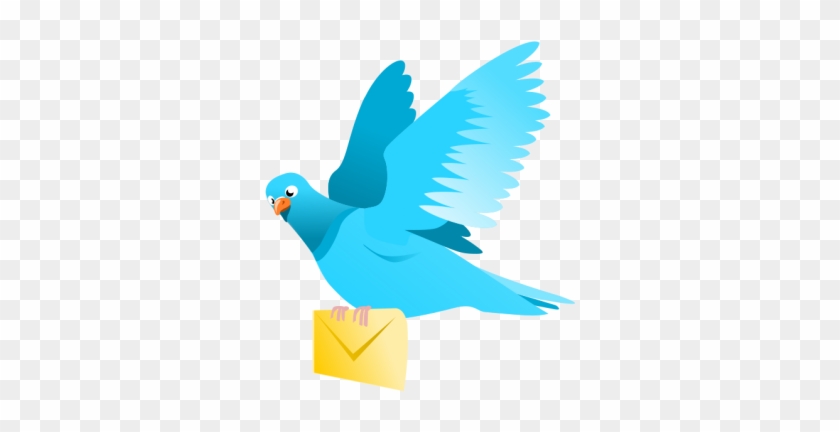 Flying Pigeon Delivering A Message Clipart Vector Clip - Flying Pigeon Icon #459487