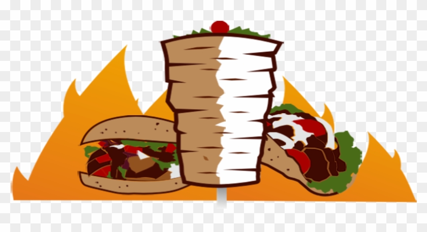 Kebab Clipart Gyro - Illustration #459489