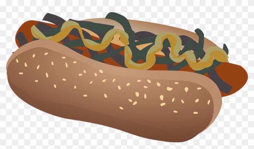 Sandwich Clipart Hotdog - Free Clipart Transparent Hot Dog #459504