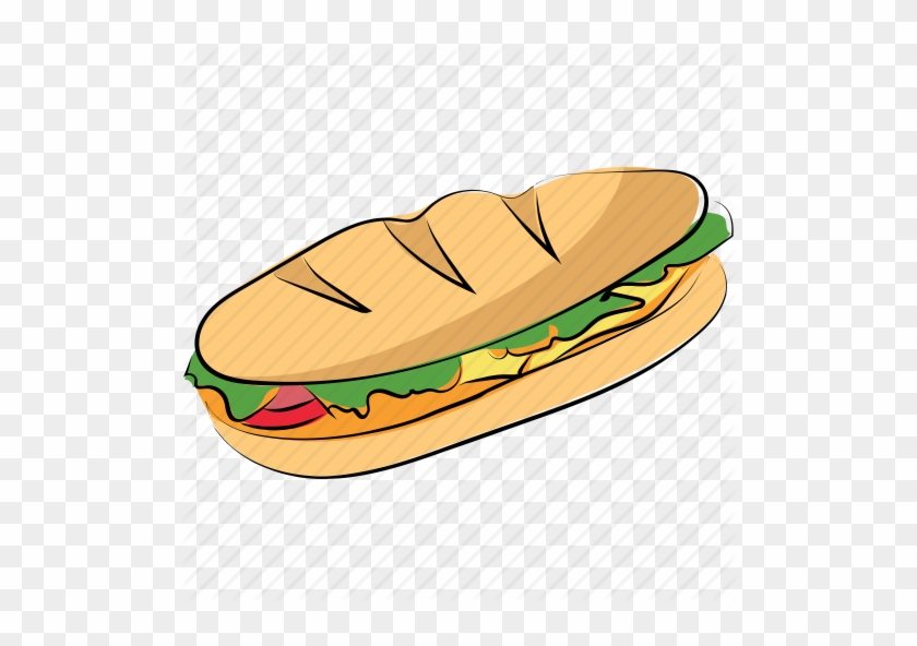 Long Clipart Burger - Long Burger Clipart #459525