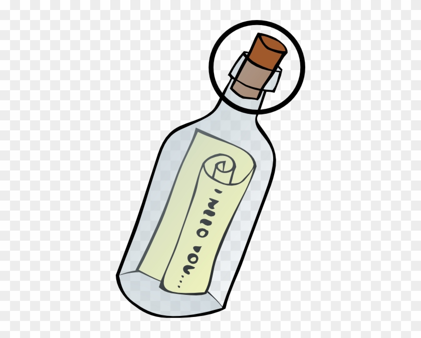 Cork Clip Art - Message In A Bottle Clipart #459580