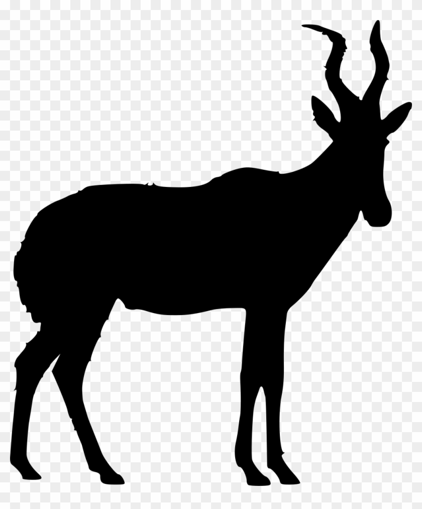 Hunting Species - Black And White Impala Clipart #459591
