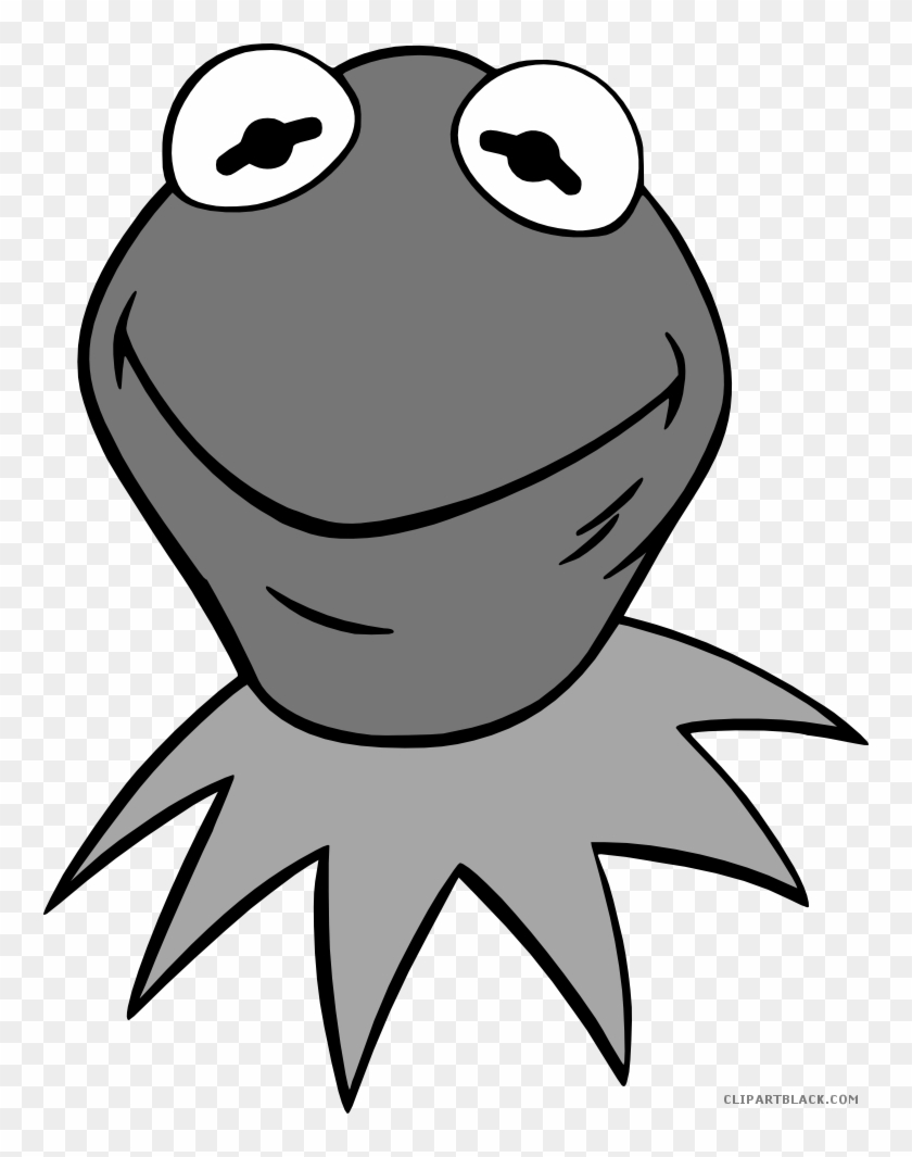 Kermit The Frog Animal Free Black White Clipart Images - Kermit The Frog Drawing #459648