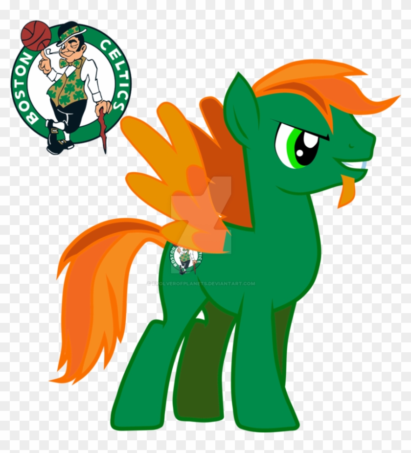 Boston Celtic Pony By Evolverofplanets - Nba Celtics Scoreboard Logo #459699