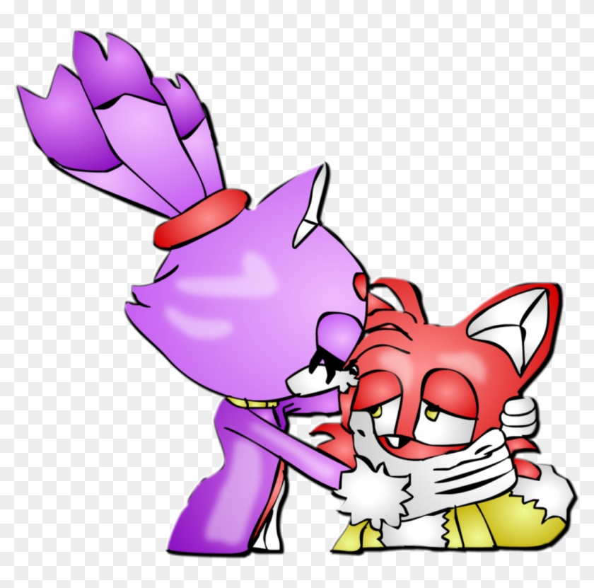 Blaze Kisses Tails Picture By Animacionespola Blaze - Cartoon #459965