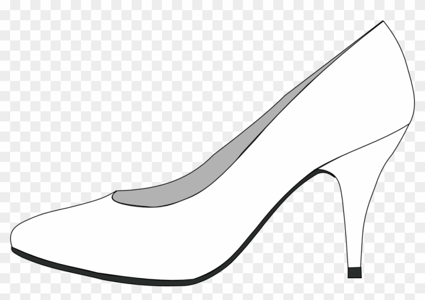 Red Shoe Black White Line Art Hunky Dory Svg Colouringbook - Coloring Book #459998