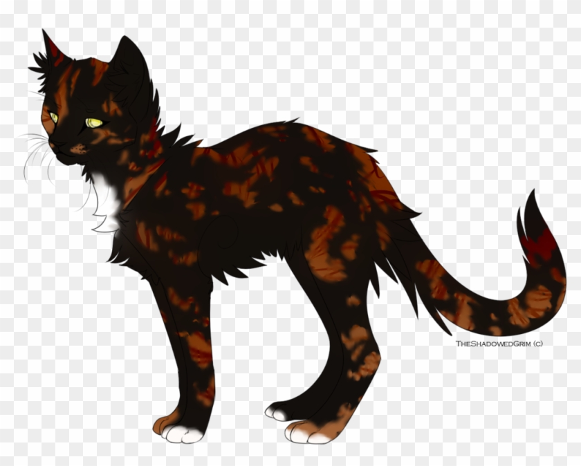 Cat Clipart Tortie - Tortoiseshell Cat Drawing Transparent #460034