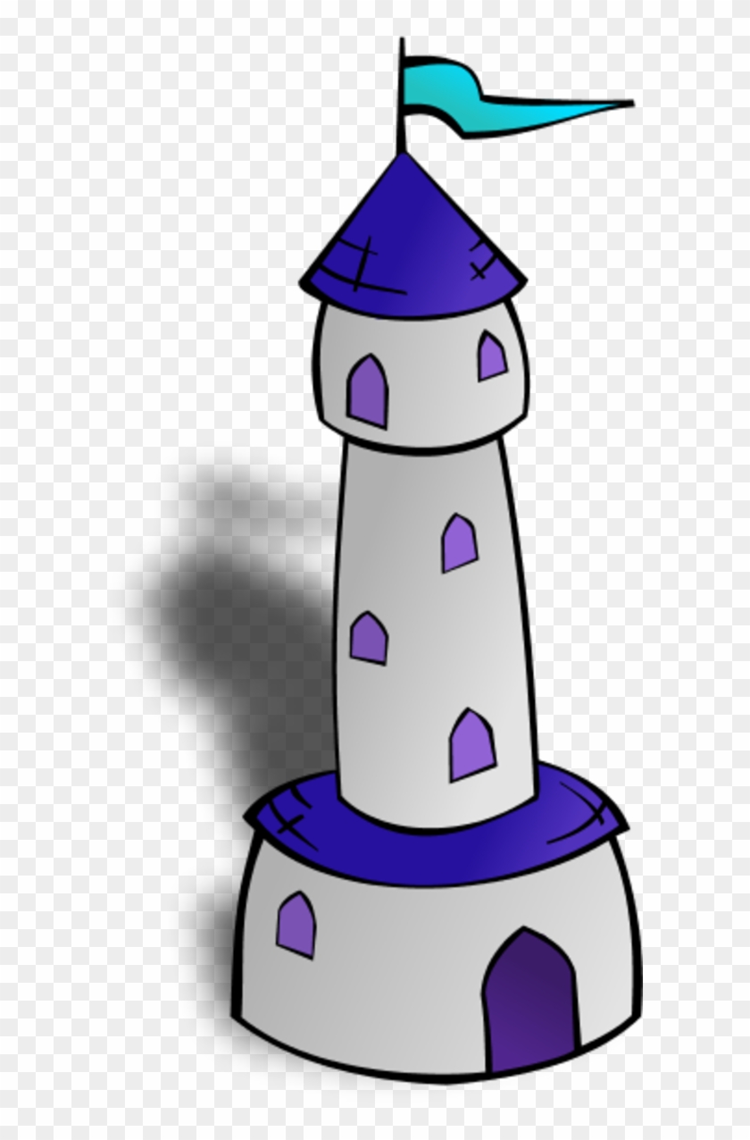Castle Watch Tower Outline - Tower Clipart #460053