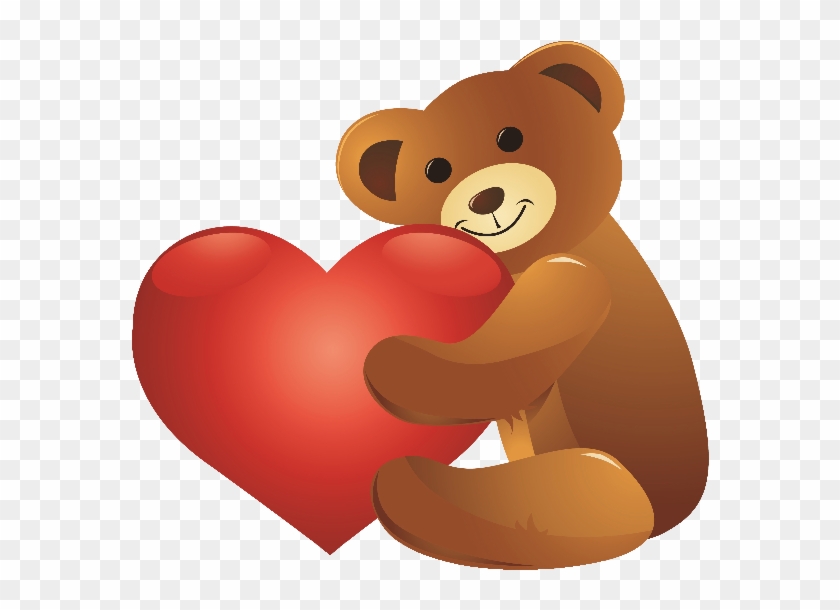 teddy bear with heart clipart