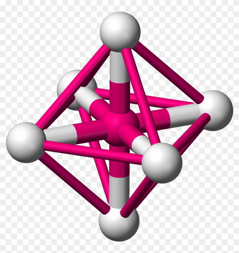 Octahedron 2 3d Balls - Octahedral Molecular Shape In 3d #460182