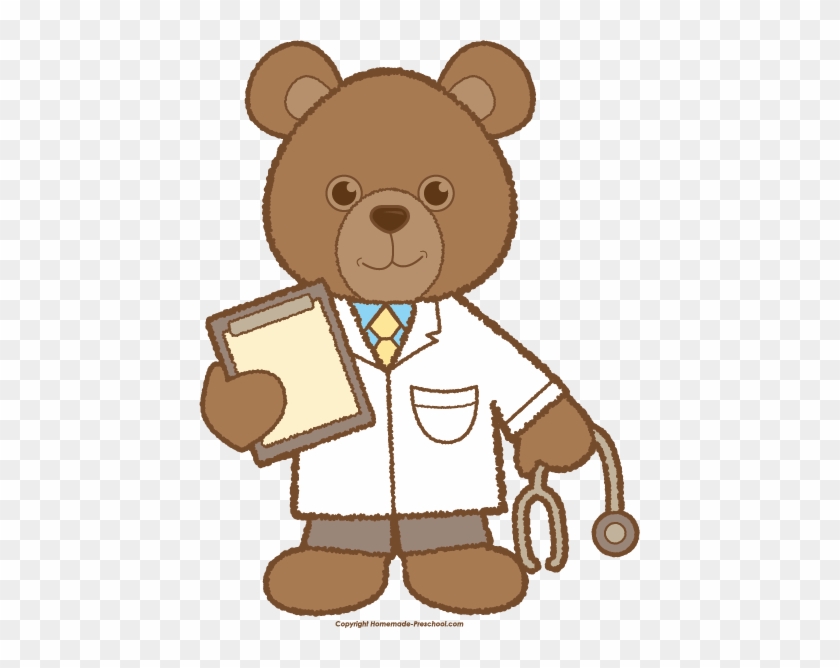 Preschool Bear Cliparts - Teddy Bear Doctor Clipart #460184