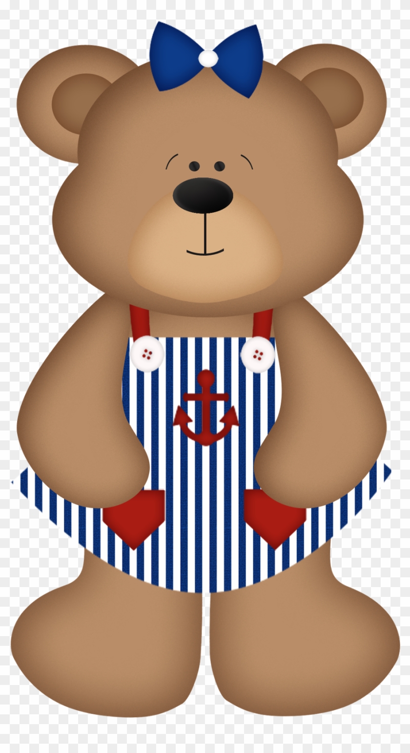 Girl Bear Standing - Desenho De Marinheiro Para Patch Aplique #460205
