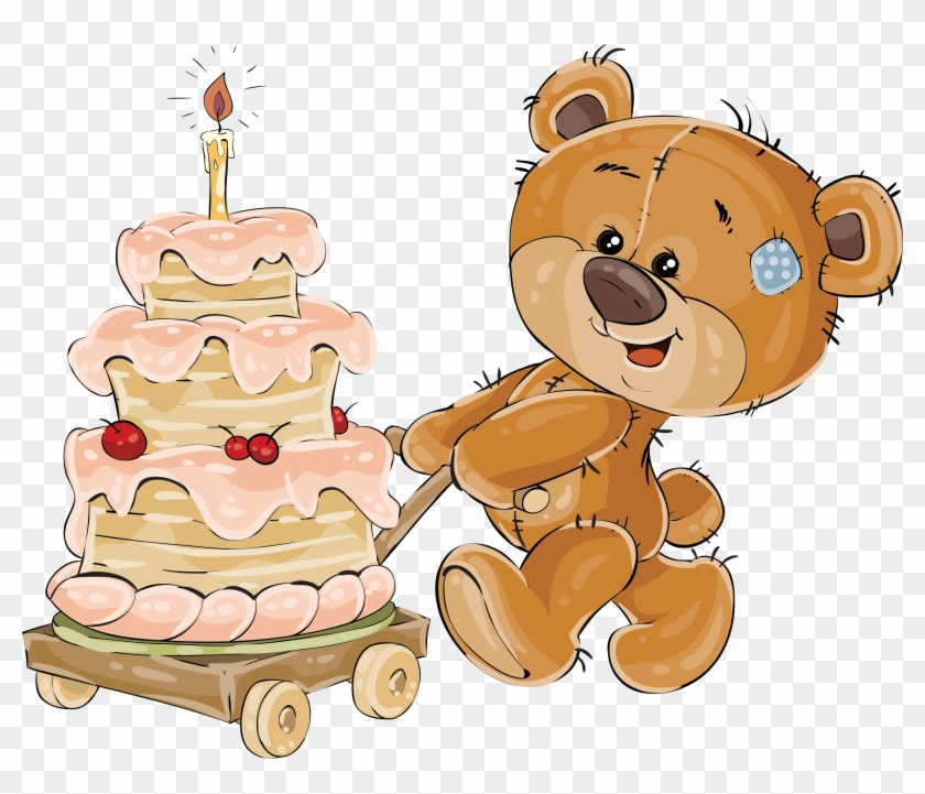 Teddy Bear Clip Art - Teddy Bear Birthday Vector #460228