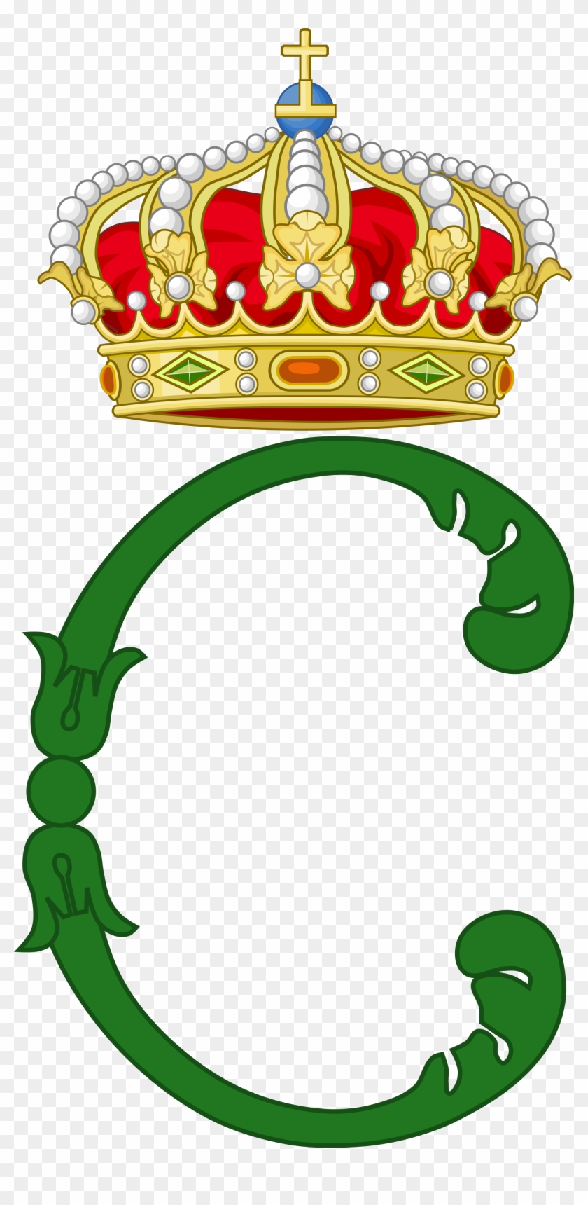 Charlotte Frederica Of Prussia, Duchess Of Saxe-meiningen - Royal Monogram Prince Charles #460369