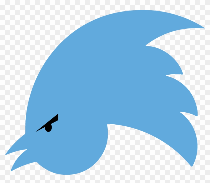 Social Media Beak Blue Bird Sky Leaf - Twitter Logo Upside Down #460503