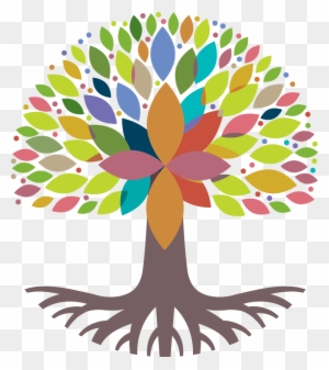 Religion Clipart Catholic School - Colorful Tree With Roots