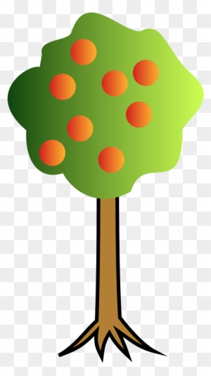 Clip Art Images Of Apple Tree - Cartoon Images Tree With Roots