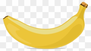 Banana Fruit Yellow Clip Art Food Healthy Sweet - Banana Vector