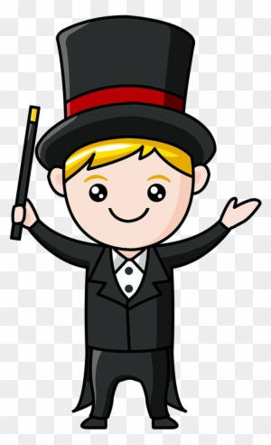 Magician Clipart - Cartoon Magician