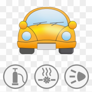 Big Image - Yellow Car Clipart