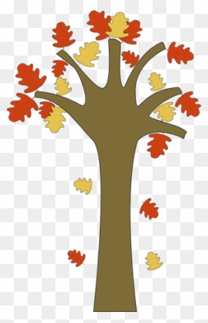 Clip Art Tree With Falling Leaves Clipart - Fall Leaves Falling Clipart