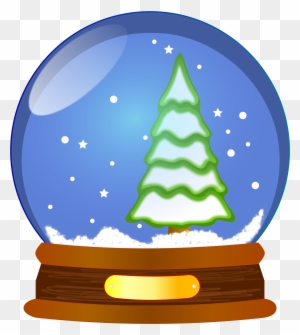Open - Snow Globe Clipart