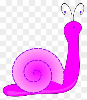 Purple Cartoon Snail Clip Art - Snail Clip Art