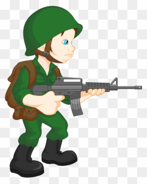 Soldier Army Military Clip Art - Soldier Cartoon