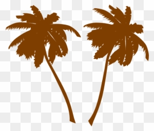 Brown Palm Trees Clip Art - 5'x7'area Rug
