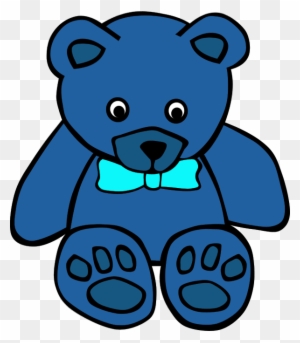 Blue Teddy Bear Clip Art, Transparent PNG Clipart Images Free Download -  ClipartMax