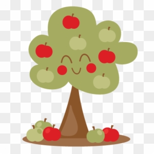 Apple Tree Svg Scrapbook Cut File Cute Clipart Files - Cute Apple Tree Clipart