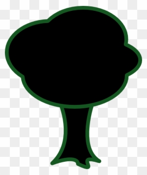 Black Tree Svg Clip Arts 504 X 600 Px - Black Tree Cartoon