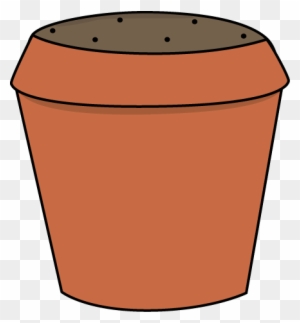 Dirt Filled Flower Pot - Empty Flower Pot Clipart