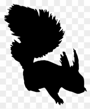 Silhouette Of Bear - Squirrel Silhouette Free Clip Art