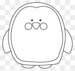 Black And White Penguin - Cute Penguin Clipart Black And White