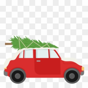 Car With Christmas Tree Svg Scrapbook Cut File Cute - Car With Christmas Tree On Top