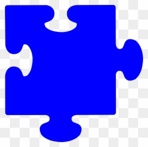 Blue Puzzle Piece - Light Blue Puzzle Piece