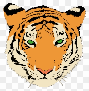 Tiger By @anonymous, A Young Tiger's Head, On @openclipart - Sma N 1 Simo