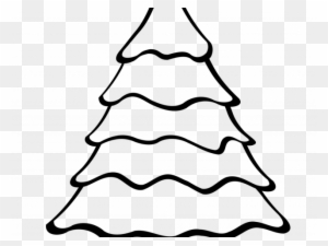 Christmas Tree Outline - Christmas Tree Drawing Easy