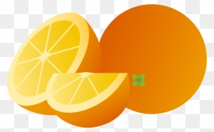 Clipart Cartoon Orange Whole Half And Wedge Free Clip - Cartoon Images Of Orange