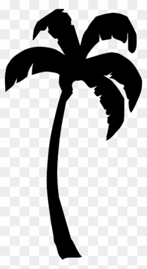 Palm Black Clip Art At Clker - Palm Tree Clipart Black And White