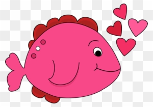 Cute Valentine\'s Day Fish Clip Art Cute Valentine\'s - Valentine Fish Clipart