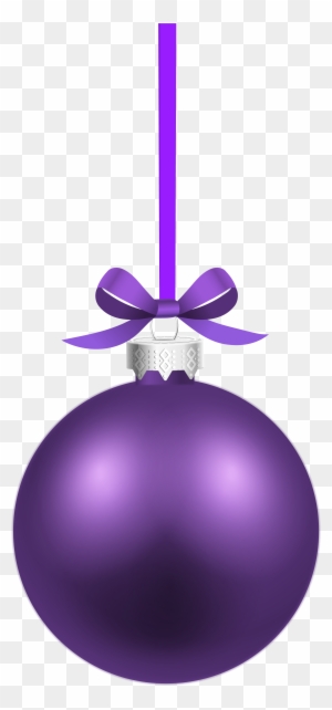 Purple Xmas Clip Art - Violet Christmas Ball