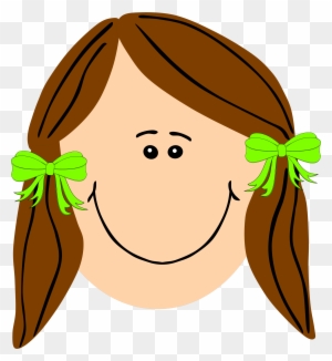 Clipart Of A Girl With Brown Hair Long - Sad Girl Face Cartoon