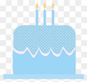 Blue Birthday Cake Clip Art - Birthday Cake Logo Transparent Background