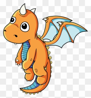 Free Cartoon Baby Dragon Clip Art - Baby Dragon Clipart