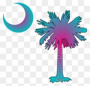Sc Palmetto Tree Clip Art At Clker - Flag Of South Carolina