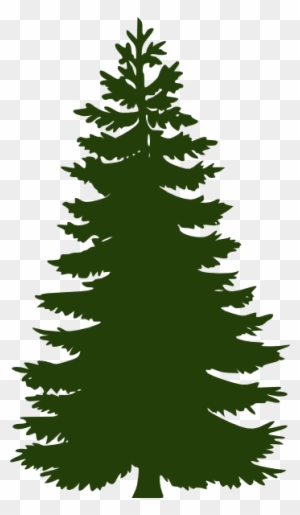 Dark Green Pine Tree Clip Art At Clker - Green Pine Tree Silhouette