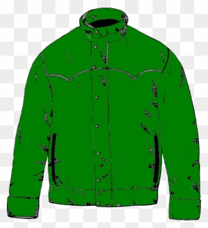Green Jacket Clip Art - Cartoon Coat