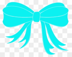 Turquoise Bow Ribbon Clip Art - Tiffany And Company Bow